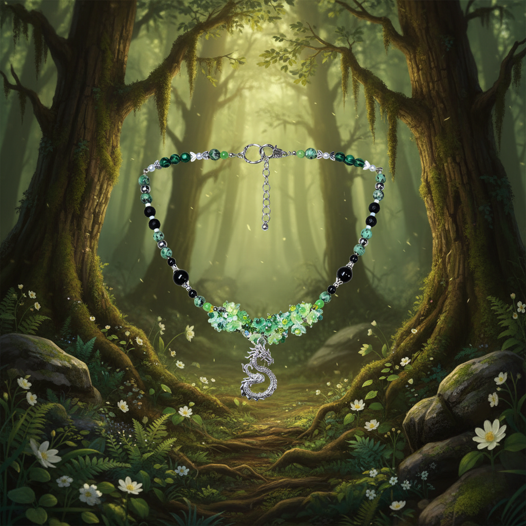 Earth Dragon - Mystical Forest Background