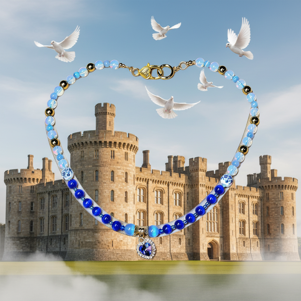 Princess Queen - English Castle and White Doves