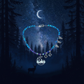 Starry Night - Midnight Forest Background